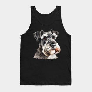 Schnauzer Sophistication Tee Triumph Extravaganza for Canine Admirers Tank Top